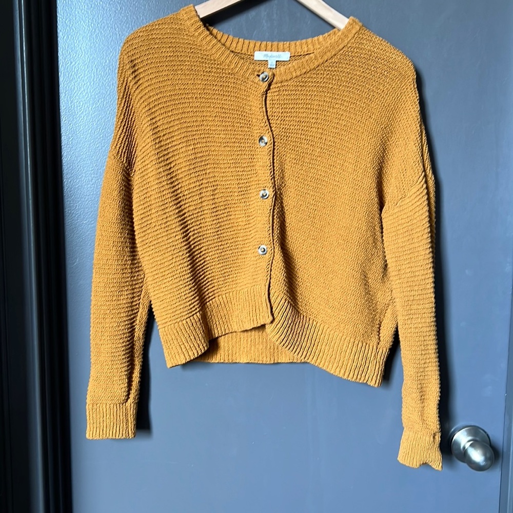 Madewell cropped burnt orange sweater - Size Small
